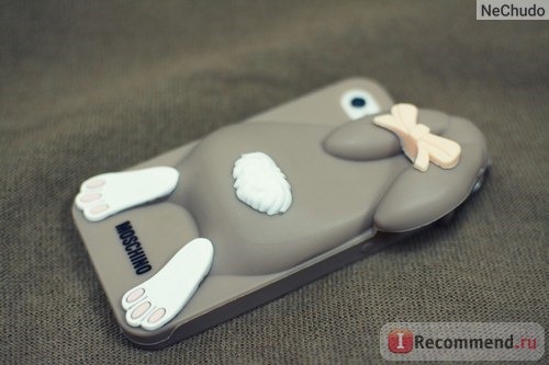 Чехол для мобильного телефона Aliexpress Cartoon 3D Moschino Bunny case Rabito Rabbit Silicon Case Cover For iPhone 4 4s 5 5s фото