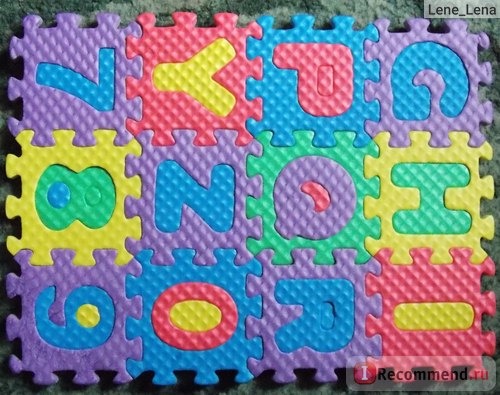 Пазлы Aliexpress Мягкие цифры и буквы англ.языка 36pcs/set Unisex Mini Puzzle Age 1~6 Kid Educational Toy Alphabet A - Z Letters Numeral Foam Mat for Children фото