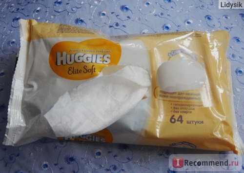 Влажные салфетки Huggies Elite Soft фото