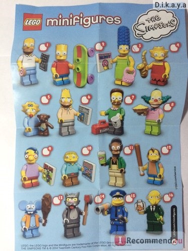 Lego Minifigures The Simpsons фото