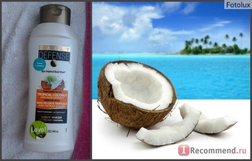 Гель для душа Daily Defense Tropical Coconut & Aloe Body Wash Shower Gel фото