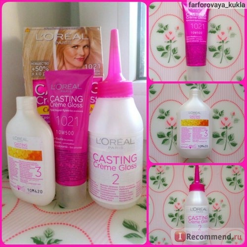 Краска для волос Loreal Casting Creme Gloss 10.21 отзывы