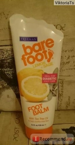 Крем для ног Freeman Bare foot lemon+sage фото