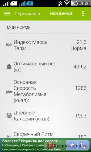 Компьютерная программа FitCalc Счетчик калорий фото