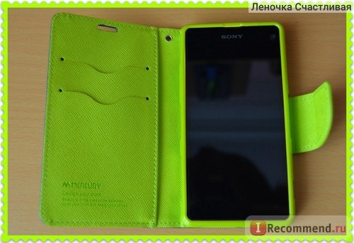 Чехол-книжка Aliexpress Deluxe wallet leather flip + TPU case cover for Sony Xperia Z1 compact mini new hot sales фото