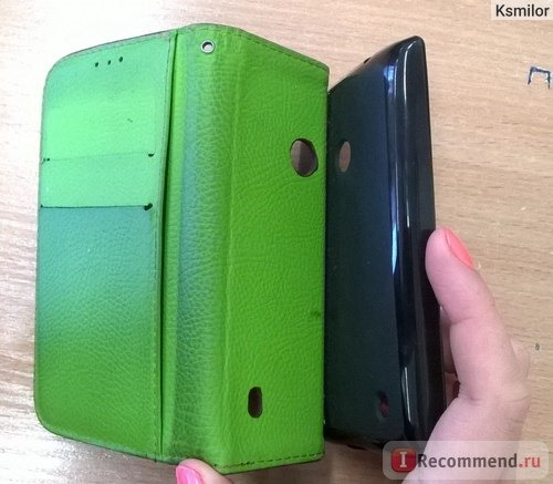 Чехол для телефона Aliexpress Leather Flip Leaf Style Stand Wallet Card Holder Case Cover for Nokia Lumia 520 525 Phone Bags Cases Hit Color Design фото