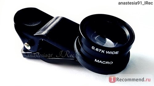 Clip Mobile Phone Lens Fish Eye, Macro, Wide Angle - 3 in 1