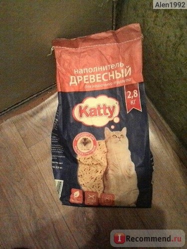 Наполнитель для кошачьего туалета Katty древесный фото