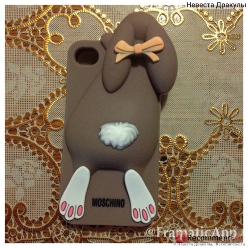 Чехол для мобильного телефона Aliexpress Cartoon 3D Moschino Bunny case Rabito Rabbit Silicon Case Cover For iPhone 4 4s 5 5s фото