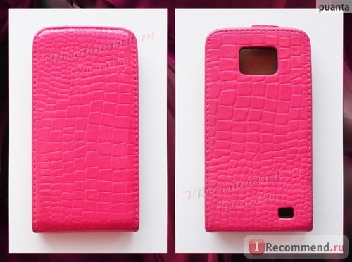 Чехол для мобильного телефона Aliexpress Luxury Crocodile Grain Flip Hard Back Cover Vertical Leather Case for Samsung Galaxy S2 I9100 фото