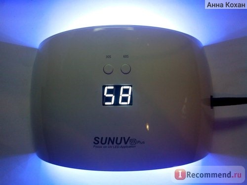 Гибридная лампа для полимеризации гель лака SUNUV Sun9c Plus 36 W фото