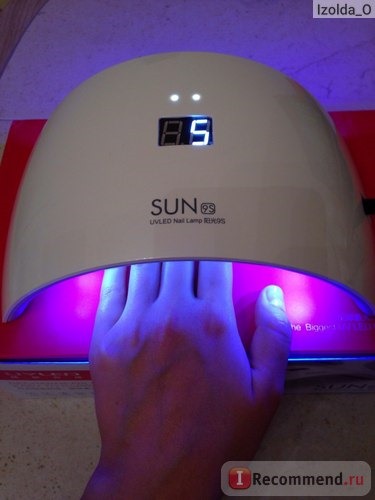 LED лампа для полимеризации гель-лака Aliexpress 2016 New SUNUV SUN9S SUN9C Nail Dryer Machine 24W White Light Profession LED UV Lamp For Nail Polish Gel Nail Art Tools VS Abody фото