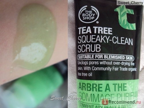 Скраб для лица The body shop Tea Tree Squeaky - Clean Scrub. фото