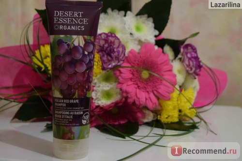 Шампунь для окрашенных волос Desert Essence Organics shampoo, Italian red grape фото