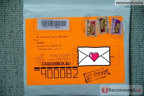 Сайт Магазин почтовых открыток cardinbox.ru фото