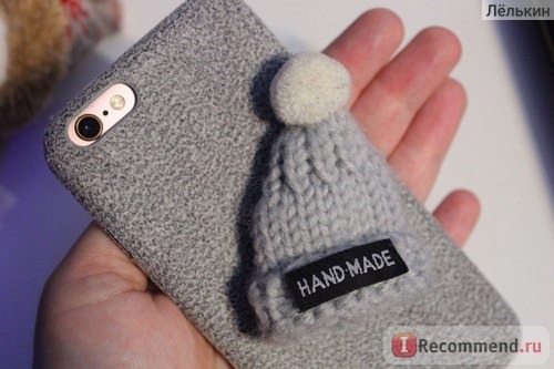 Чехол для телефона Aliexpress Cute Hat Fuzzy Plush Winter Soft TPU Phone Back Cover Cases For iPhone фото