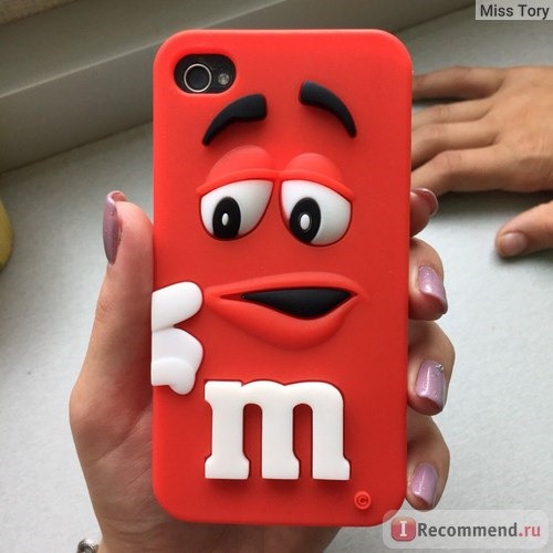 Чехол для телефона Aliexpress Soft silicone cute M&M Chocolate colorful Rainbow Beans phone case cartoon cover phone case For iphone 4 4s фото