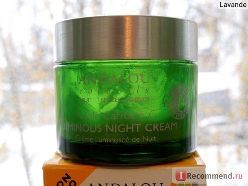 Крем для лица Andalou Naturals Luminous Night Cream, Purple Carrot + C, 1.7 fl oz (50 ml) фото