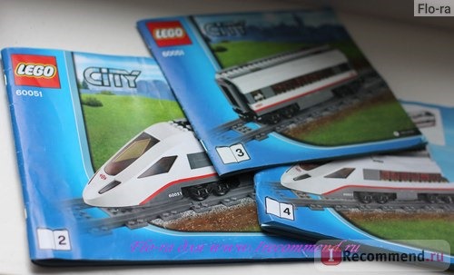 60051 Lego City Скоростной пассажирский поезд. Инструкция.