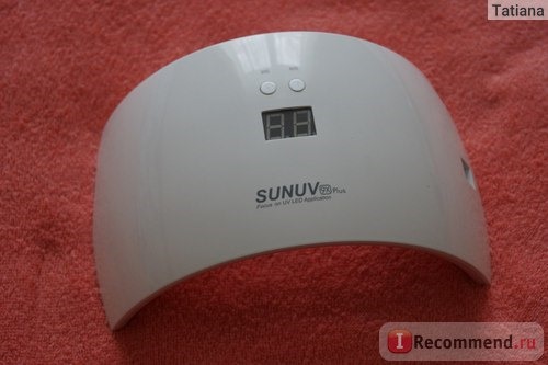 LED лампа для полимеризации гель-лака Aliexpress SUNUV SUN9x Plus 36W Nail Lamp 18 LEDs Perfect Thumb Solution фото