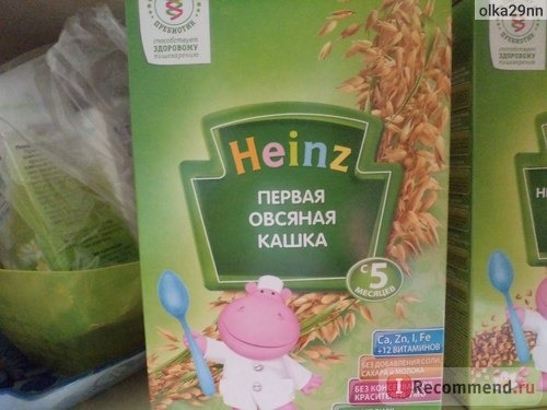 Каша Heinz Первая овсяная кашка с пребиотиками фото