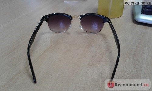 Солнцезащитные очки Aliexpress Mens Womens Retro Half-frame Sunglasses Wayfarer Frame Glasses фото