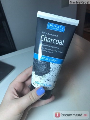 Скраб для лица Beauty Formulas Facial Scrub with Activated Charcoa фото