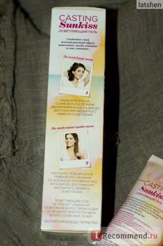 Гель-краска для волос L'Oreal Casting SunKiss (осветляющий гель без аммиака) фото