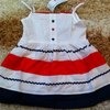 Комплект AliExpress Kids Baby Girls Skirt+ Pants 2 Pcs Set Blue Striped Straps Outfits Clothes Free Shipping фото