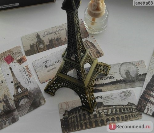 Интерьерное украшение AliExpress Home Decor 15cm Retro Alloy Bronze Tone Paris Eiffel Tower Figurine Statue Model фото