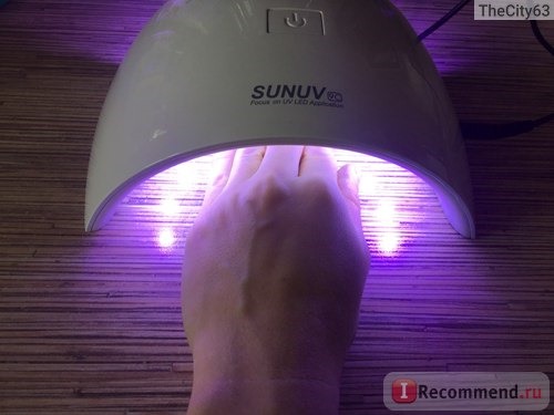 LED лампа для полимеризации гель-лака Aliexpress 2016 New SUNUV SUN9S SUN9C Nail Dryer Machine 24W White Light Profession LED UV Lamp For Nail Polish Gel Nail Art Tools VS Abody фото