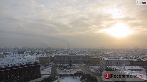 Вид с колоннады Исаакия. Январь