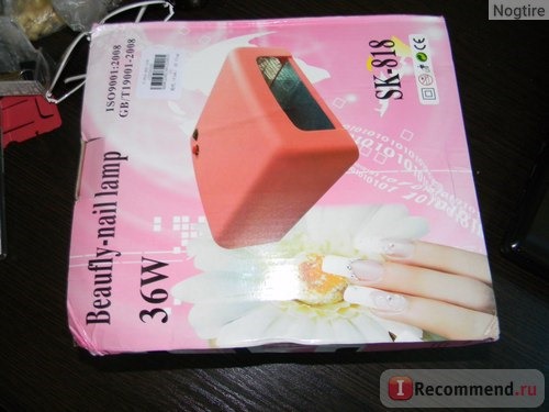 УФ лампы для маникюра Aliexpress 36W White Nail Art UV Gel Curing Lamp Dryer Light UV lampEU PLUG фото