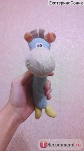 Playgro Мягкая игрушка-пищалка Лошадка. фото