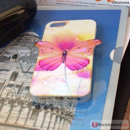 Чехол для мобильного телефона Aliexpress 3D Blu-ray Butterfly Pattern TPU Soft Phone Back Cover Case For iphone 5 5S 5G/4 4S 4G Colorful Mobile Phone shell New фото