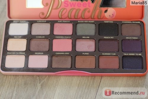 Тени для век Too Faced Sweet peach eyeshadow palette фото