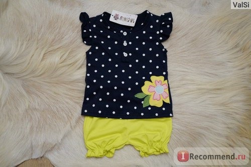 Комплект AliExpress children clothing sets summer Baby Girls Toddler Flower Dot Casual Short Sleeve Button Tops T Shirt Short Bloomers Pants фото