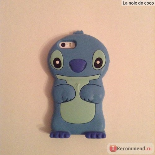 Чехол для мобильного телефона Aliexpress Чехол 2015 Anime Cartoon Stich Silicon 3D Cute Silicone Back Cover Case Lilo Stitch Case For iPhone 4 4s 5 5s 6 6s 6 plus 6s plus фото