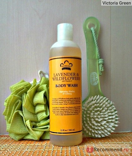 Гель для душа Nubian Heritage Body Wash, Lavender & Wildflowers фото