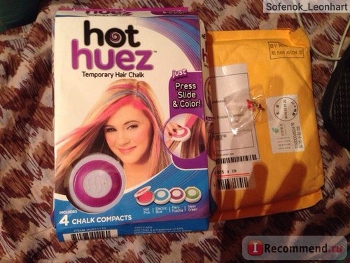 Краска для волос Aliexpress Тени для волос \ пастель Free Shipping Hot Huez Hues Promotion Hot Hair Styling Temporary Hair Chalk Seen On TV Set of 4 color Hot Pink Blue Hair Color фото