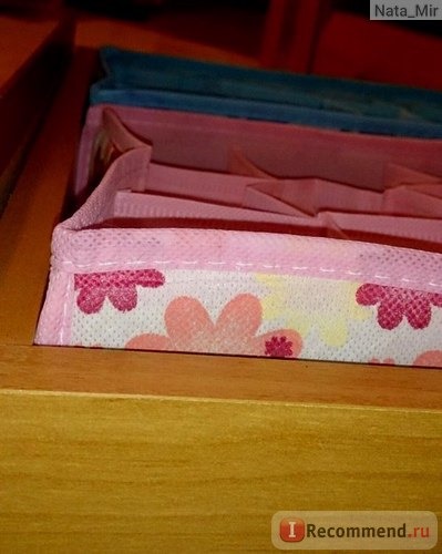 Органайзер для нижнего белья Aliexpress 12 Cell Socks Underwear Ties Drawer Home Box Case 2 Colors Drop Shipping HG-1140, Pink Cloud Folding 7 Room Brassiere Bras Closet Organizer Storage Box фото