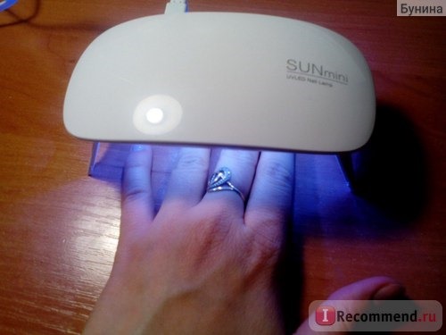 LED лампа для полимеризации гель-лака Aliexpress SUNUV Sunmini Nail Dryer 6W Nail Lamp 365+405nm White Light LED UV Lamp Support USB Charger Cure UV LED Nail Gel Machine фото