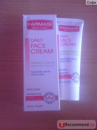 Крем для лица Farmasi Daily face cream Mineral complex shea butter + vitamin E фото