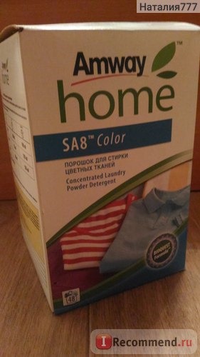 Стиральный порошок Amway Home SA8 Color для стирки цветных тканей фото