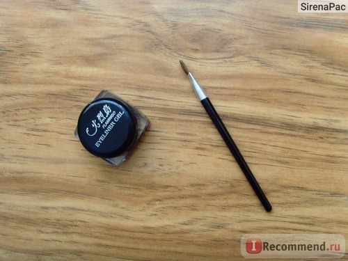 Подводка для глаз Buyincoins Black Waterproof Eye Liner Eyeliner Gel Makeup Cosmetic + Brush фото