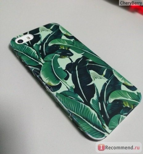 Чехол для телефона Aliexpress Top quality ultrathin frosted phone cases For Apple iPhone 5 Plants Banana Leaves Hard PC cover For iPhone 5S / 6 6S plus Fandas фото