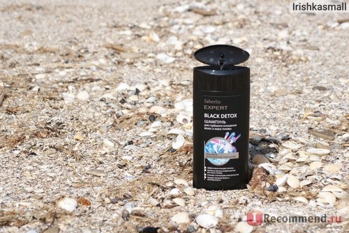 Шампунь Faberlic Expert Black Detox для глубокого очищения волос и кожи головы фото