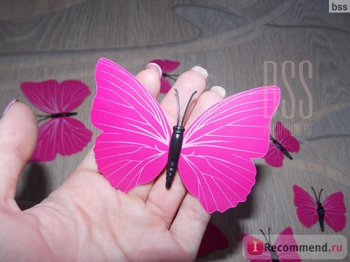 Бабочки на магнитах Butterfly Sticker 3D Art Design фото