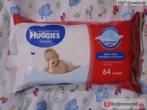  Влажные салфетки Huggies Classic фото