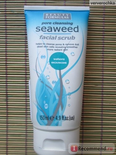 Скраб для лица Beauty Formulas Pore Cleansing Seaweed Facial Scrub фото